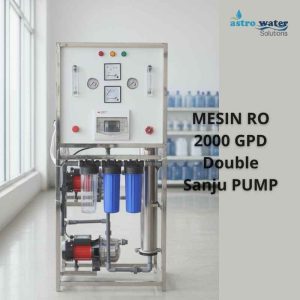 Mesin RO 2000 GPD Double Sanju PUMP