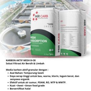 Karbon Aktif Mesh 8x30 Solusi Filtrasi Air Bersih dan Limbah